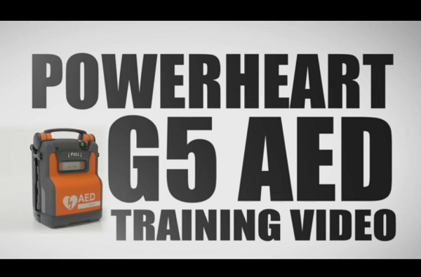 Utbildningsvideo för användning av hjärtstartare Powerheart G5